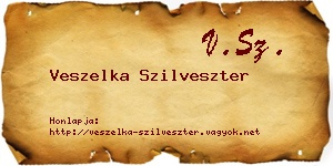 Veszelka Szilveszter névjegykártya