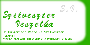 szilveszter veszelka business card